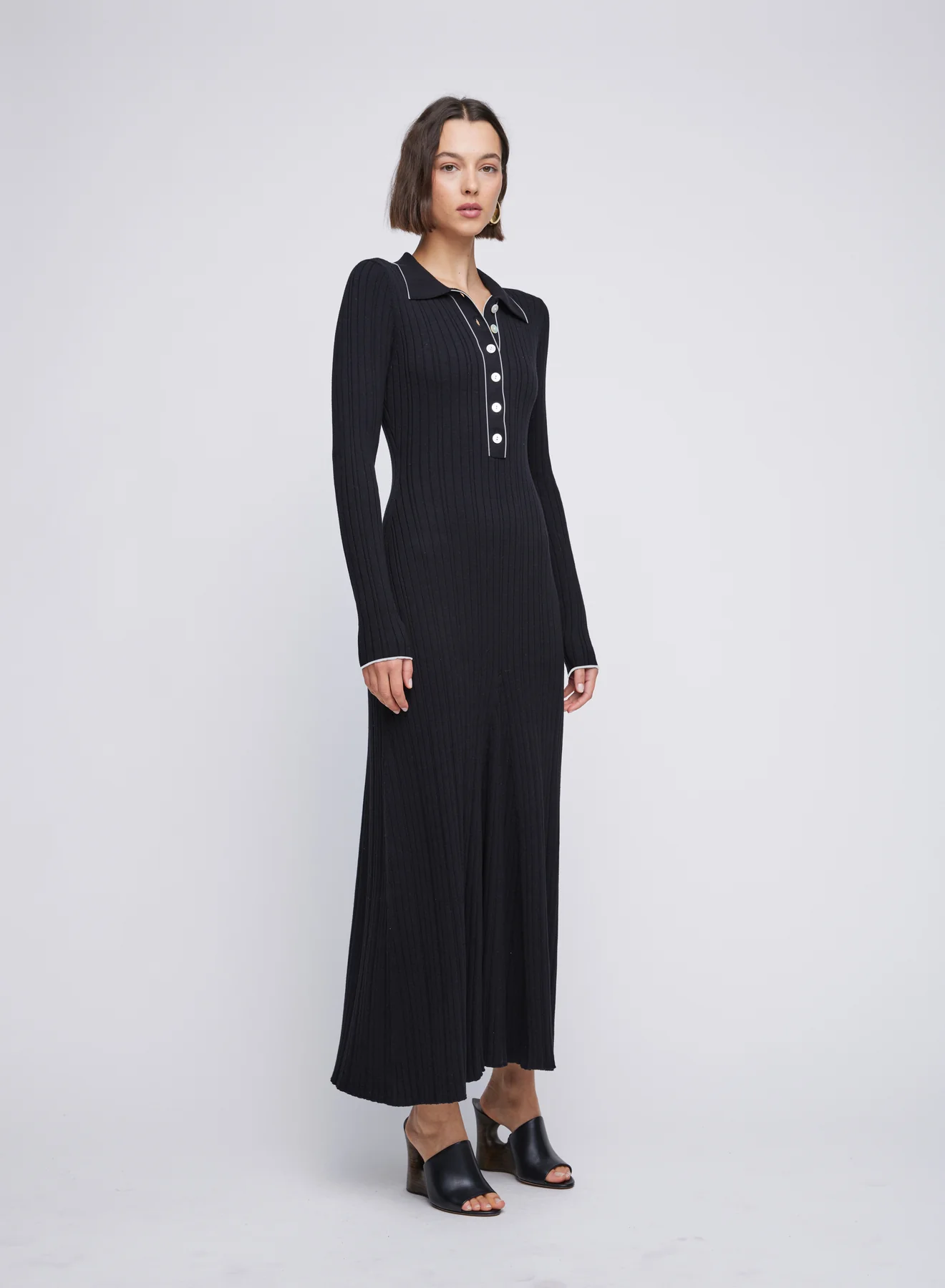 ANGELINA DRESS (RAVEN W/ SILENCE TRIM) - Image 2