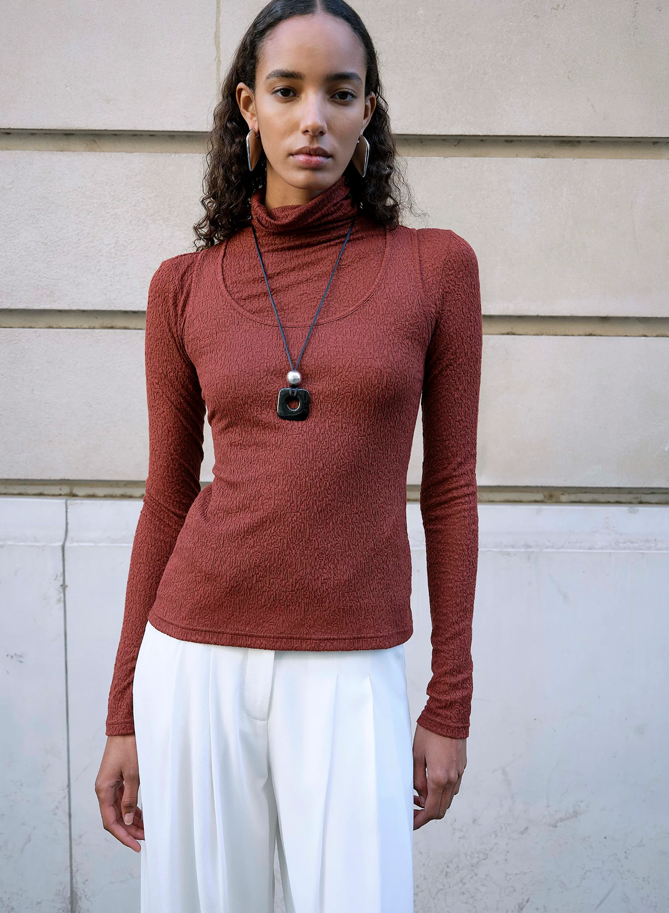 SYLVIE TOP (BURGUNDY) - Image 7
